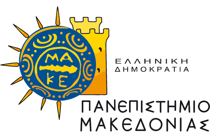 Logo of the University of Macedonia.